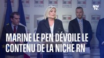 Augmentation des salaires, réintégration des soignants non-vaccinés, uniforme dans les collèges et lycées: Marine Le Pen dévoile le contenu de la première niche parlementaire du RN