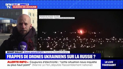 Video herunterladen: Des frappes de drones ukrainiens sur la Russie?