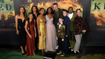 Cast of FX's "Kindred" pose together at their premiere in Los Angeles