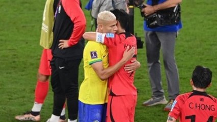 손흥민 안아준 브라질 히샬리송 "너는 영웅" 위로 / YTN