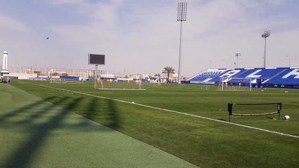 The scene at Newcastle United's winter training camp in Saudi Arabia.