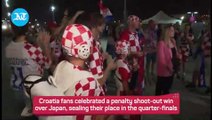 Fifa World Cup: Croatia fans jubilant after penalty win over Japan