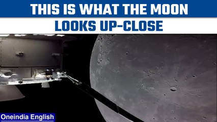 Download Video: Orion capsule of NASA shares close-up video of Moon’s surface, Watch | Oneindia News *News