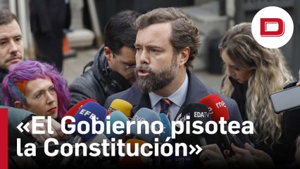 Espinosa de los Monteros: «Vox no comparte este día con quien canjea sediciosos por Presupuestos»