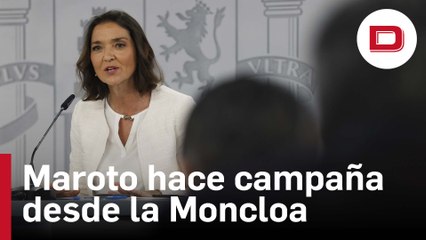 Reyes Maroto hace campaña contra Almeida desde la Moncloa: «Madrid necesita un cambio»