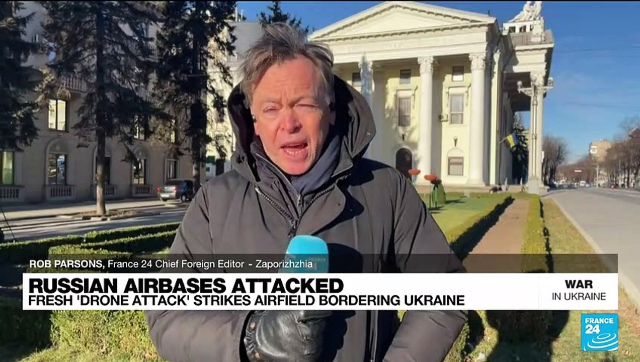 Russian airbases attacked: Kursk governor says strikes set fire to an oil tank