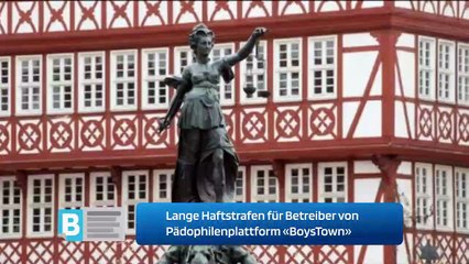 Lange Haftstrafen für Betreiber von Pädophilenplattform «BoysTown»