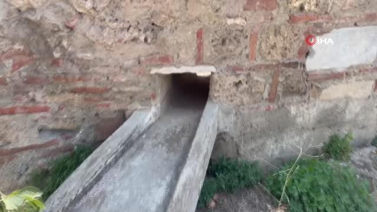 Tarihi Lefke Kapı'daki suyolunda Osmanlı kitabesi bulundu