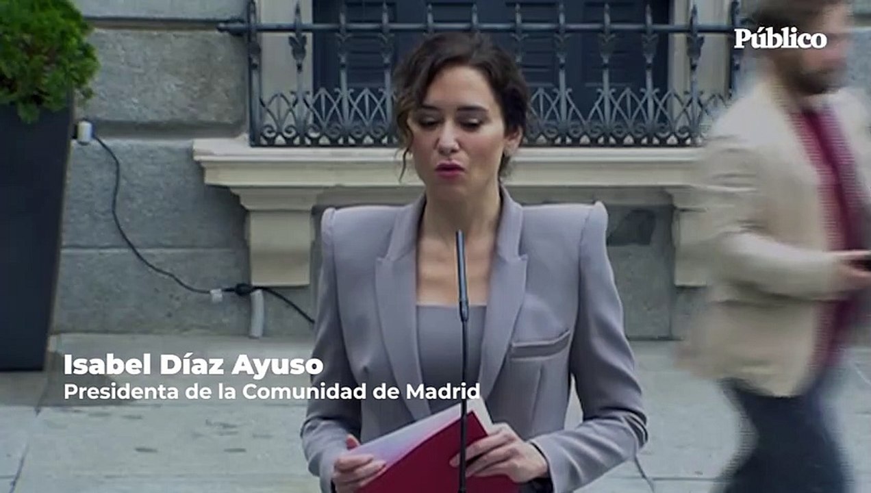 Ayuso carga contra el Gobierno y sus socios: "Estos políticos no merecen nada"