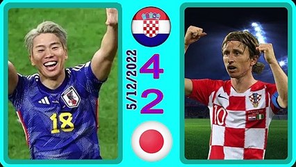 Croatia 4-2 Japan -- اليابان2- 4 كرواتيا  - world cup 2022 كأس العالم