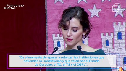 El discurso de Ayuso por la unidad de España en el Día de la Constitución: “los españoles queremos vivir juntos y en paz”