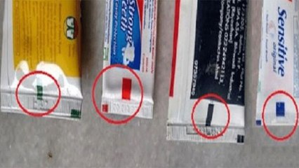 Toothpaste पर Colored Stripes क्यों होती है, टूथपेस्ट पर रंगबिरंगी पट्टी होने क्या मतलब है