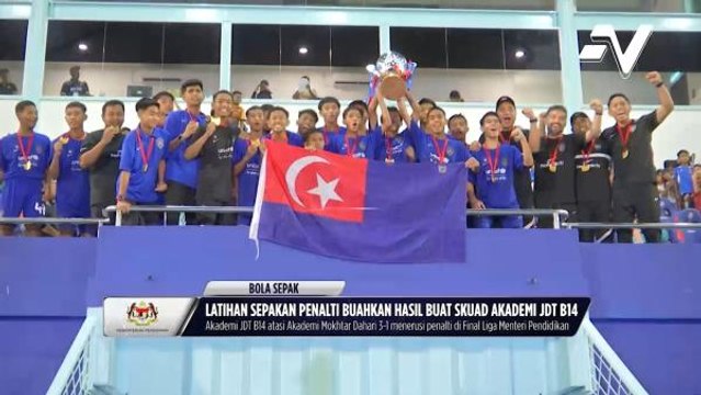 Akademi Johor DT B14 Tahun muncul juara Piala Liga Menteri Pendidikan 2022