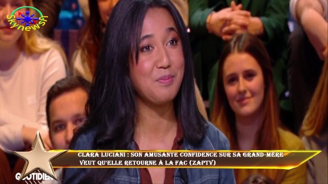 Clara Luciani : son amusante confidence sur sa grand-mère veut qu'elle retourne à la fac (ZAPTV)
