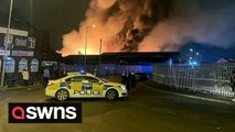 More than 100 firefighters battle massive blaze which broke out a derelict factory in Wolverhampton