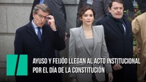 Ayuso y Feijóo llegan al acto institucional por el Día de la Constitución