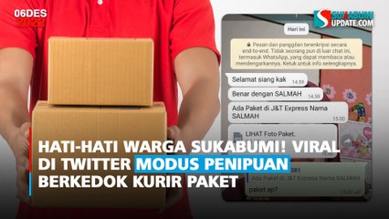 Hati-hati Warga Sukabumi! Viral di Twitter Modus Penipuan Berkedok Kurir Paket