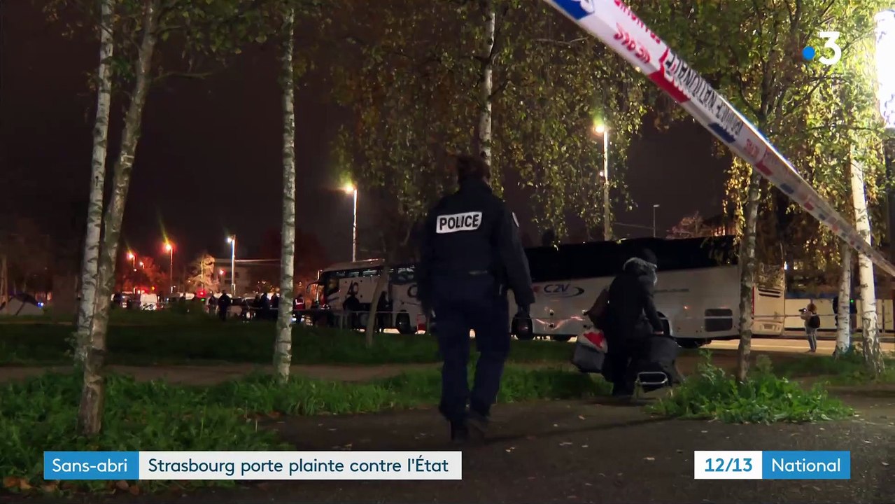 Strasbourg: La police est intervenue ce matin pour évacuer les migrants installés place de l'Etoile - 45 personnes ont été prises en charge par les services de l’Etat - VIDEO