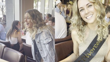 Unexpected appearance of friends at her divorce celebration astounds the girl!