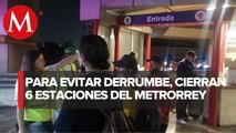 Cierran seis estaciones de la Línea 2 del Metro en Monterrey