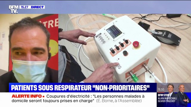 Les malades dépendants de la ventilation seront pris en charge en cas de coupures selon le président de la société de pneumologie