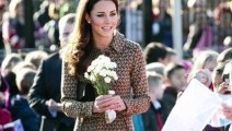 Kate Middleton Dazzling in brown Orla Kiely Dress