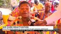 Sim Card Deactivation: Some residents queue as early as 5am to get concerns addressed - Premtobre Kasee on Adom TV (06-12-22)