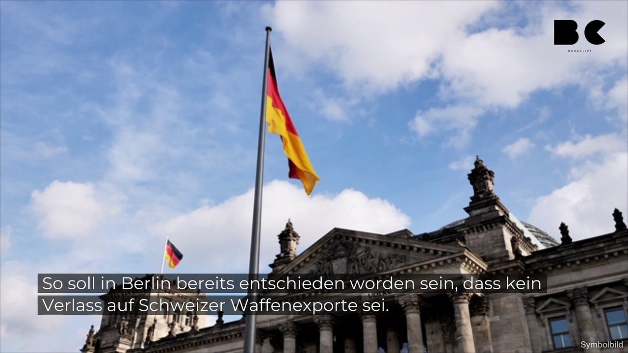 Deutschland will keine munition mehr aus der schweiz