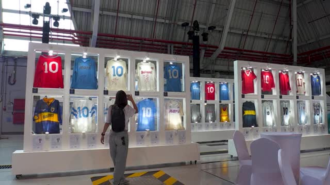 Hinter den Kulissen: Maradona Austellung in Katar