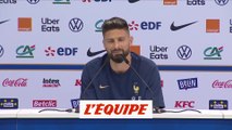 Giroud : «Il n'y aura pas que les côtés à surveiller» - Foot - CM 2022 - Bleus