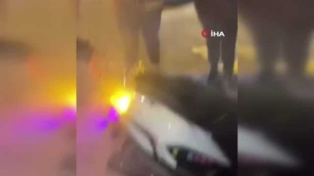 Maltepe'de asker eğlencesinde pompalı tüfekle havaya ateş açıldığı anlar kamerada