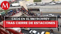 Implementan operativos viales tras cierre de estaciones del metro en Monterrey