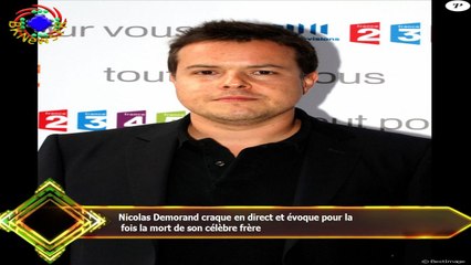 Nicolas Demorand craque en direct et évoque pour la  fois la mort de son célèbre frère