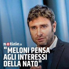 Alessandro Di Battista contro Meloni: "Pensa agli interessi della Nato"