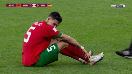 Coupe du Monde 2022 : Immense jusque-là, Nayef Aguerd obligé de sortir sur blessure...