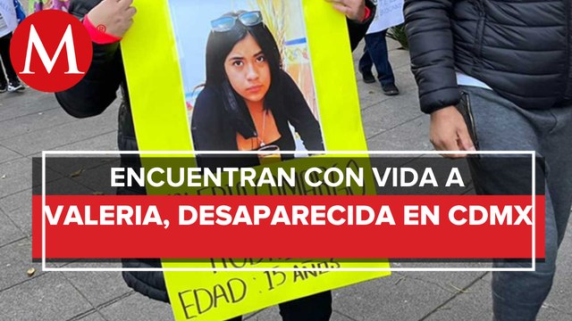 Localizan a Valeria Camargo, menor desaparecida en CdMx