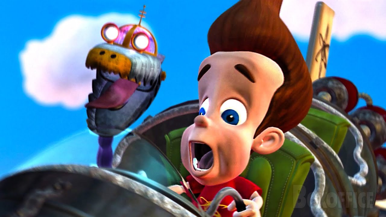 Jimmy a un accident avec son vaisseau spatial Jimmy Neutron Un