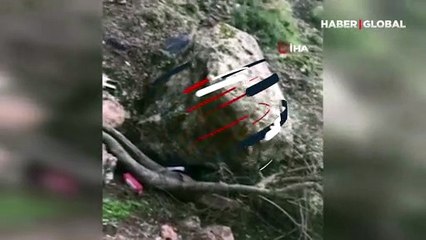 Kaza yaptığı cipten sağ çıkan kişi, üzerine kaya düşmesi sonucu öldü