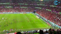 Asi fue la increíble celebración de Marruecos con su afición en Doha