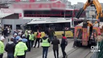 Tramvay-otobüs kazasında 1 tutuklama