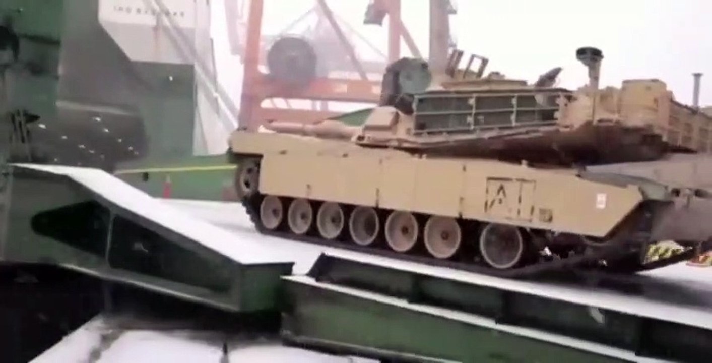 American military equipment arrived in Poland, including 800 tanks!