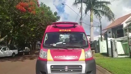 Homem sofre queda de telhado em residência no Parque Verde