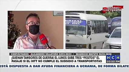 Download Video: ¡Tambores de Guerra! Transporte Urbano anuncia acciones para exigir pago de subsidio