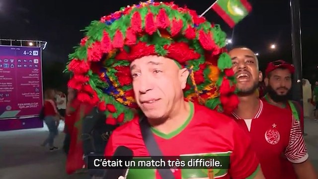 Maroc - Les supporters des Lions de l'Atlas laissent éclater leur joie au Qatar