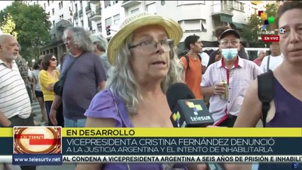 Argentinos califican declaraciones de CFK como una denuncia contra el poder judicial