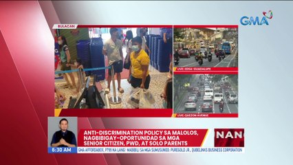 Anti-discrimination policy sa Malolos, nagbibigay-oportunidad sa mga senior citizen, PWD, at solo parents | UB