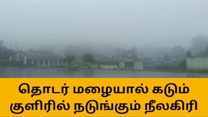 தொடர் மழையால் கடும் குளிரில் நடுங்கும் நீலகிரி மக்கள்!