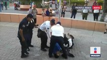 Abuso policiaco en Oaxaca manda al hospital a repartidor de refrescos