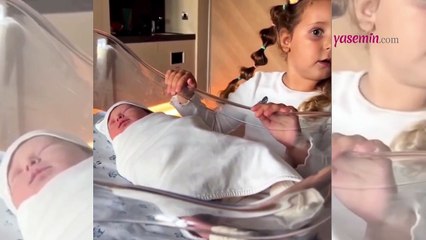 Ümit Erdim'in kızından yüzleri güldüren kardeş tepkisi! "Çorapla mı çıkmış?"