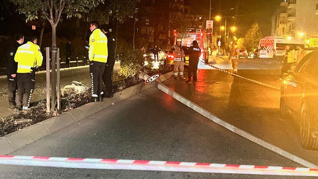 Sancaktepe'de kaza yapan otomobil ortalığı savaş alanına çevirdi